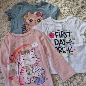 The Children's Place Blue and Pink Tees